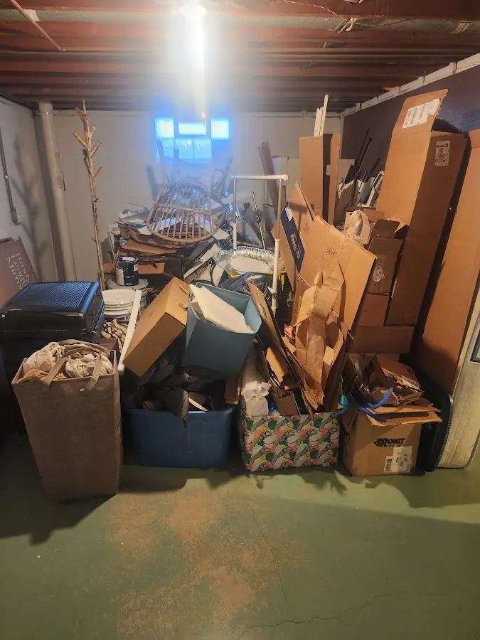 Roll-off dumpster container at job site for Construction Dumpster Rental in Gladstone